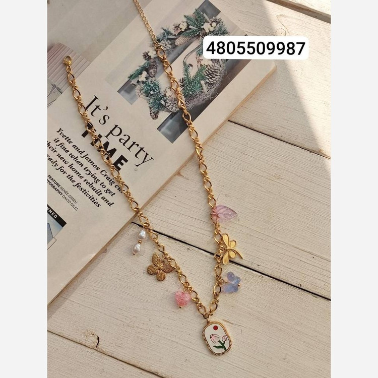 گردنبند صدفی میناکاری 4805509987