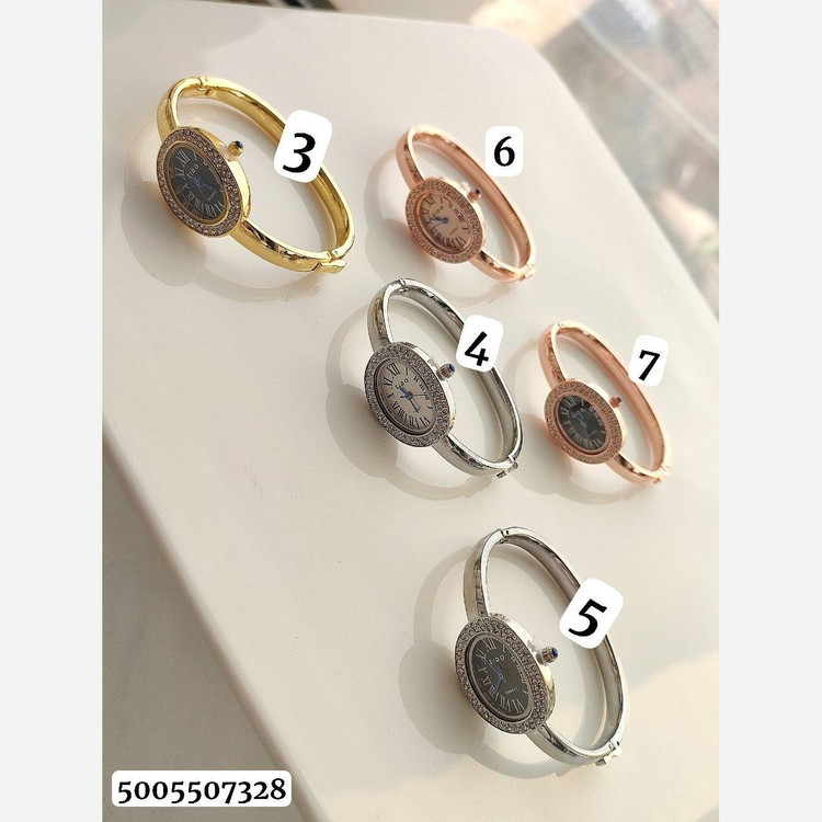 ساعت زنانه النگویی نگین دار مارک 55060073 ساعت النگویی زنانه با طراحی ظریف