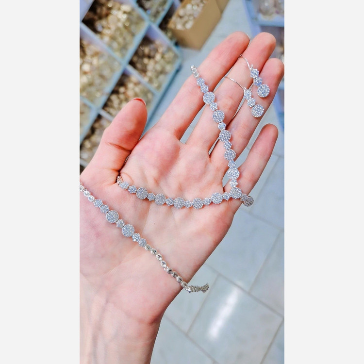 سرویس الماس نشان خارجی جواهری رنگ ثابت