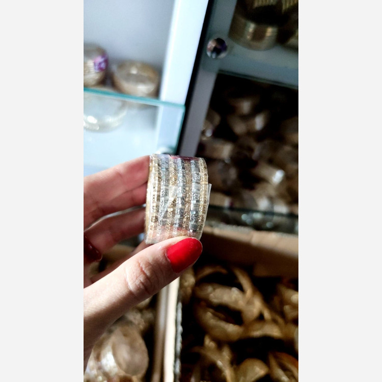 النگو بچگانه طلاروس ابکاری شده رنگ ثابت