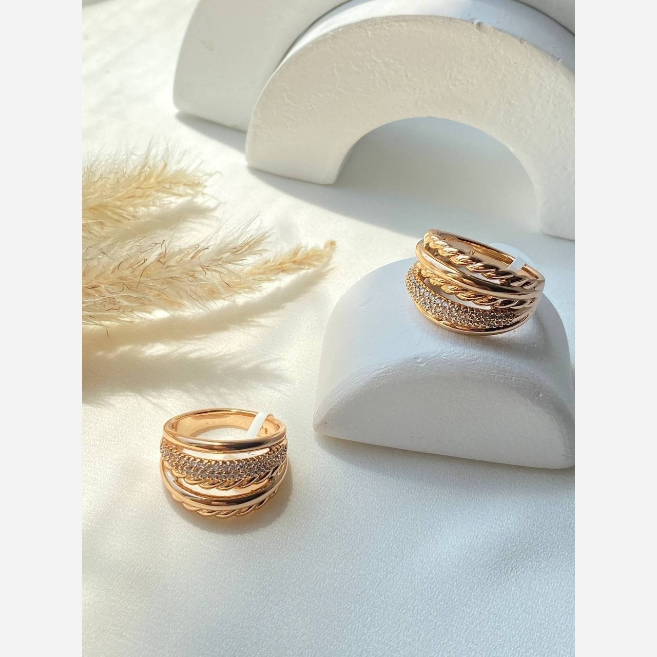 انگشتر ژوپینگ زنانه طرح طلا با کیفیت عالی