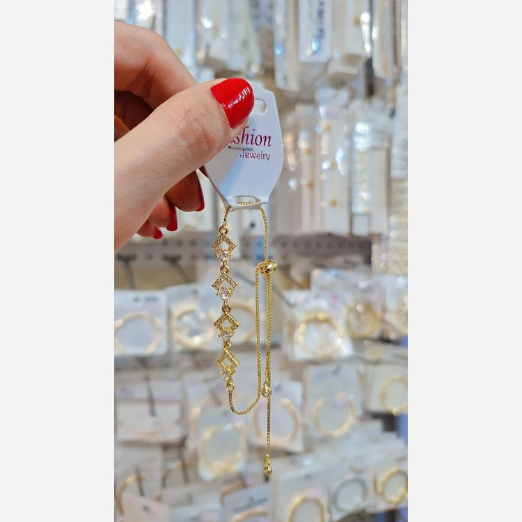دستبند آسانسوری زنانه طلاروس طرح جدید