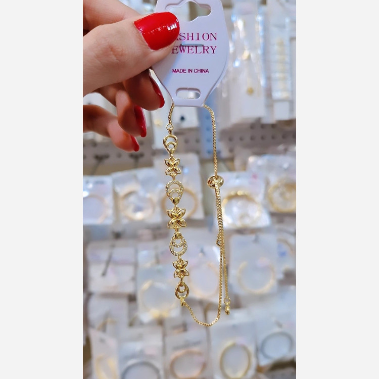 دستبند آسانسوری زنانه طلاروس طرح جدید