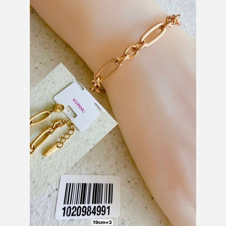 دستبند زنانه رنگ ثابت ژوپینگ تراش خورده