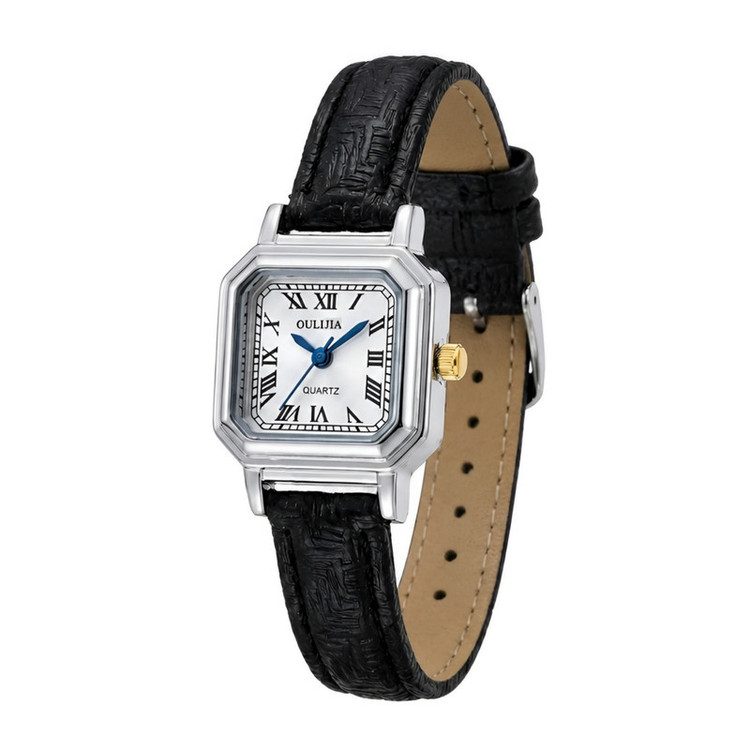 ساعت مچی عقربهای کوارتز زنانه اولیجیا مدل مینیمال کلاسیک بند چرم کد Ol002