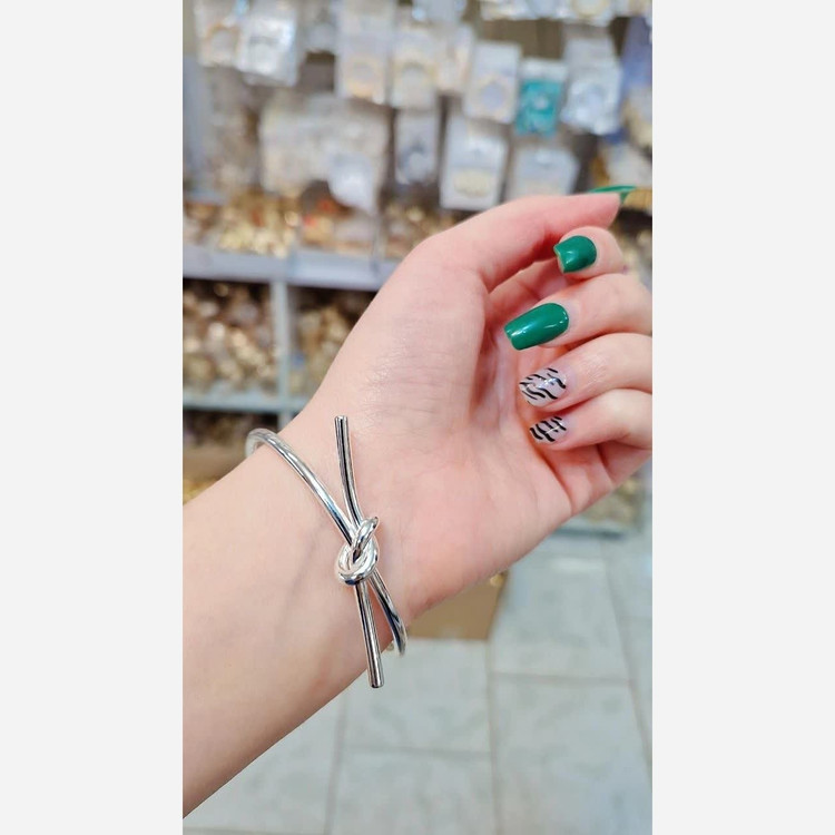 دستبند مدل دفرمه زنانه رنگ ثابت جدید خارجی