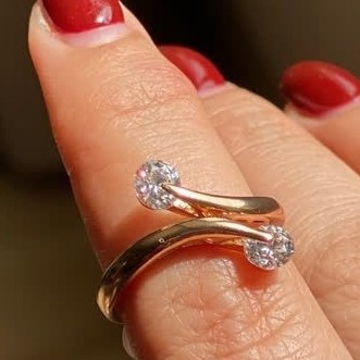 انگشتر ژوپینگ دایمون رنگ ثابت زنانه
