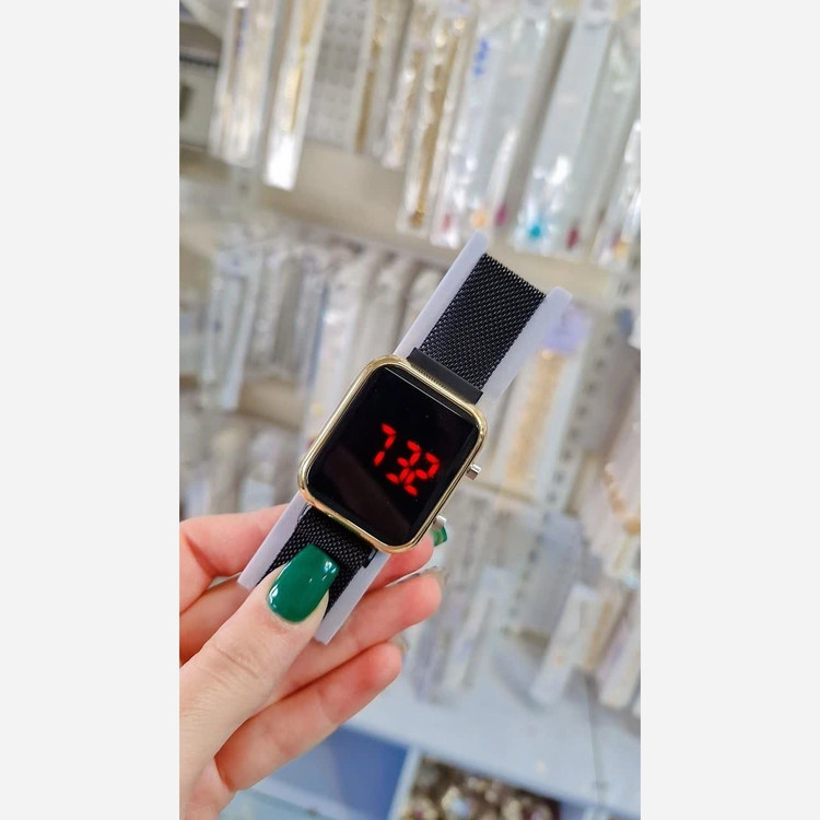 ساعت زنانه رنگ ثابت جدید دیجیتالی