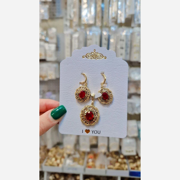 نیم ست متنوع زنانه طرح جواهری رنگ ثابت طرح جدید شیک