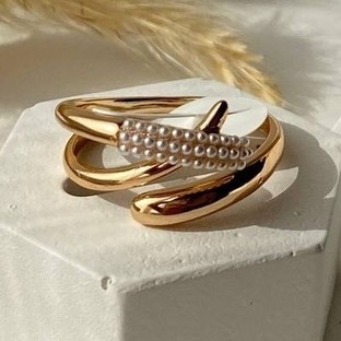 انگشتر جواهری ژوپینگ ر نگ ثابت جدید طرح طلا