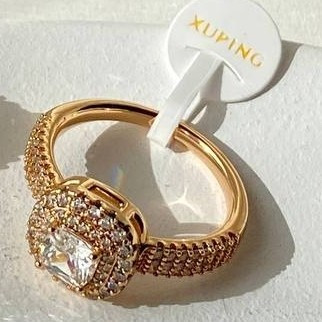 انگشتر ژوپینگ رنگ ثابت نگیندار زنانه جدید