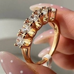 انگشتر ژوپینگ رنگ ثابت نگیندار زنانه