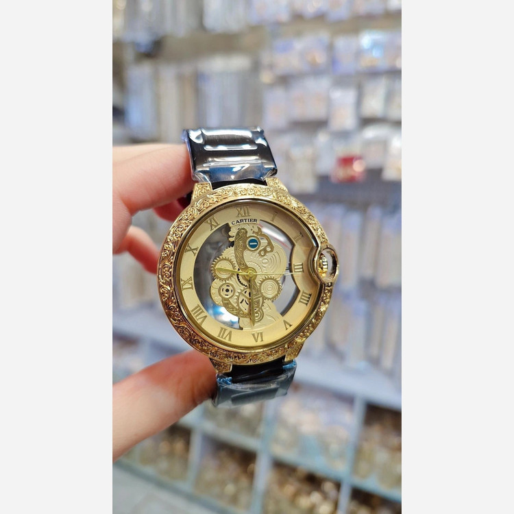 ساعت کارتیر مردانه اسپرت بند استیل