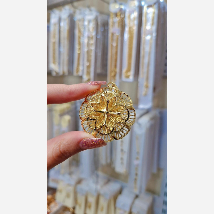 پلاک طلاروس طرح گل طرححهلی مختلف مشابه پلاک طلا