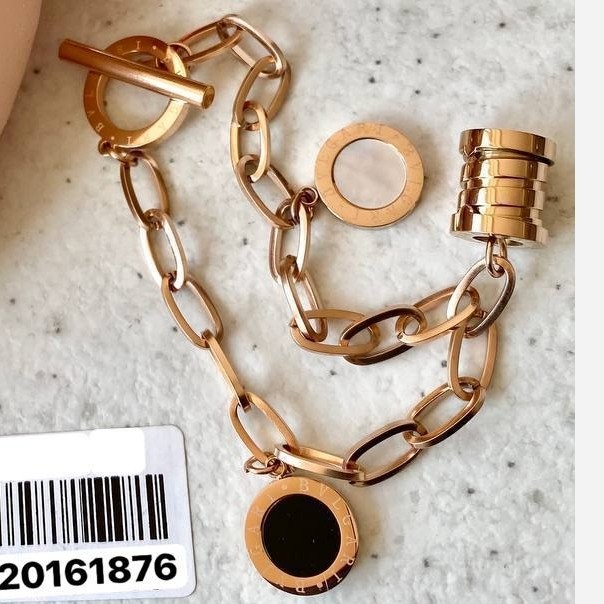 دستبند مهره دار جدید  استیل رنگ ثابت