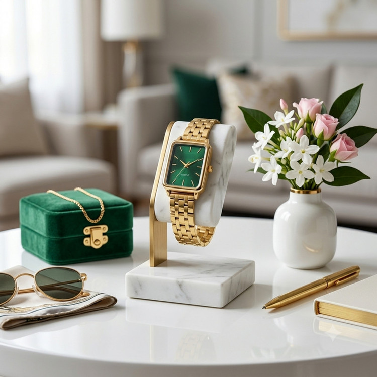 ساعت مچی عقربه ای زنانه کوارتز مدل کلاسیک لوکس قفل کلیپسی کد C004