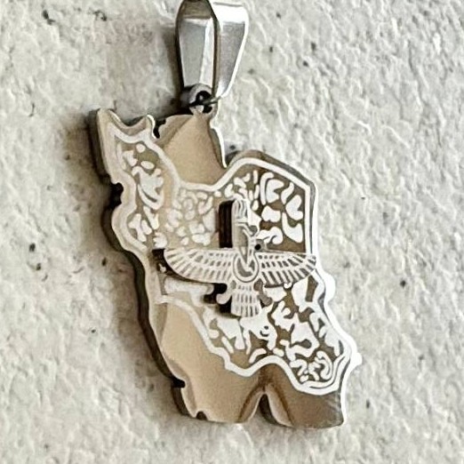 پلاک اسپرت زنانه مردانه طرح نقشه ایران