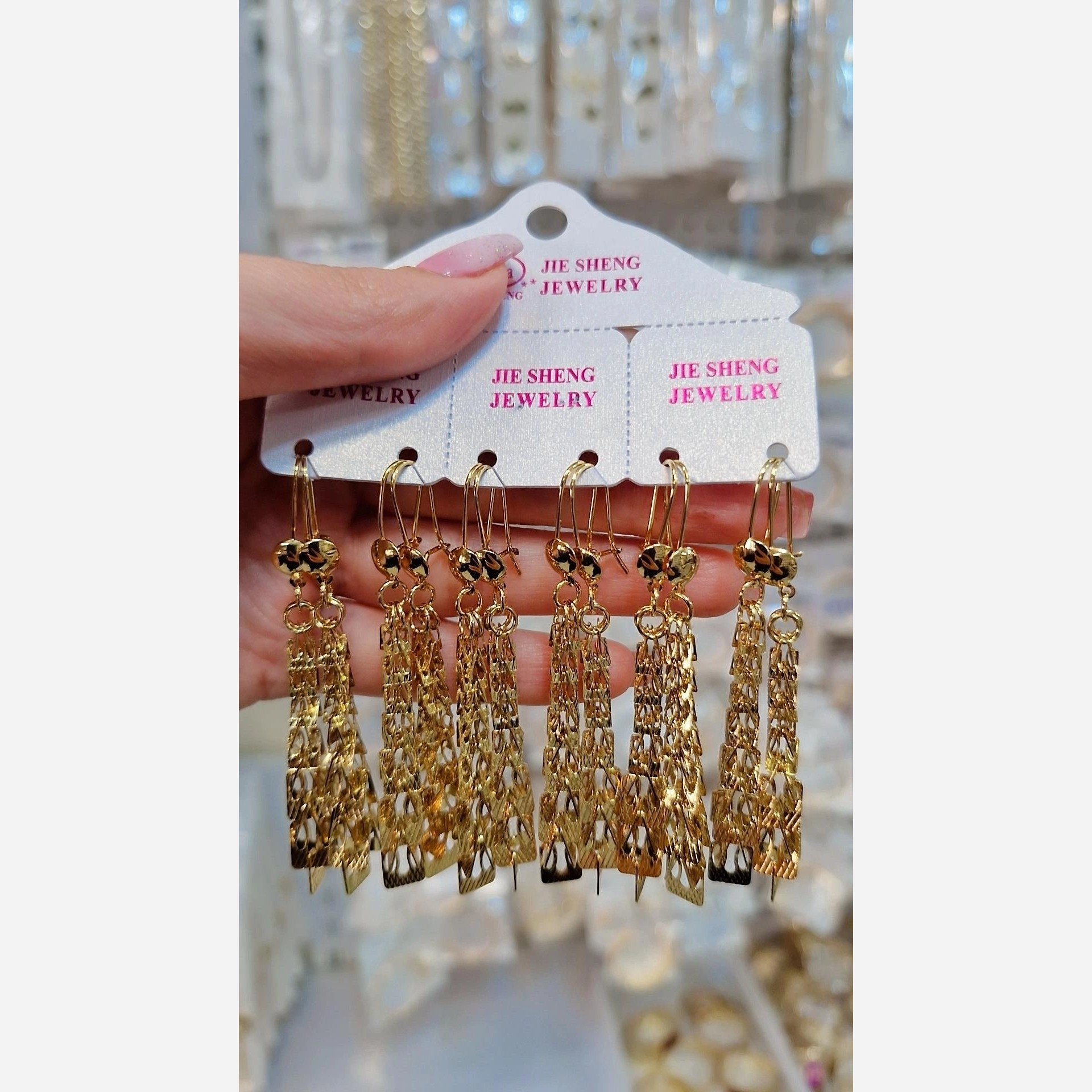 گوشواره ضد حساسیت   شیک رنگ ثابت طرح جدید