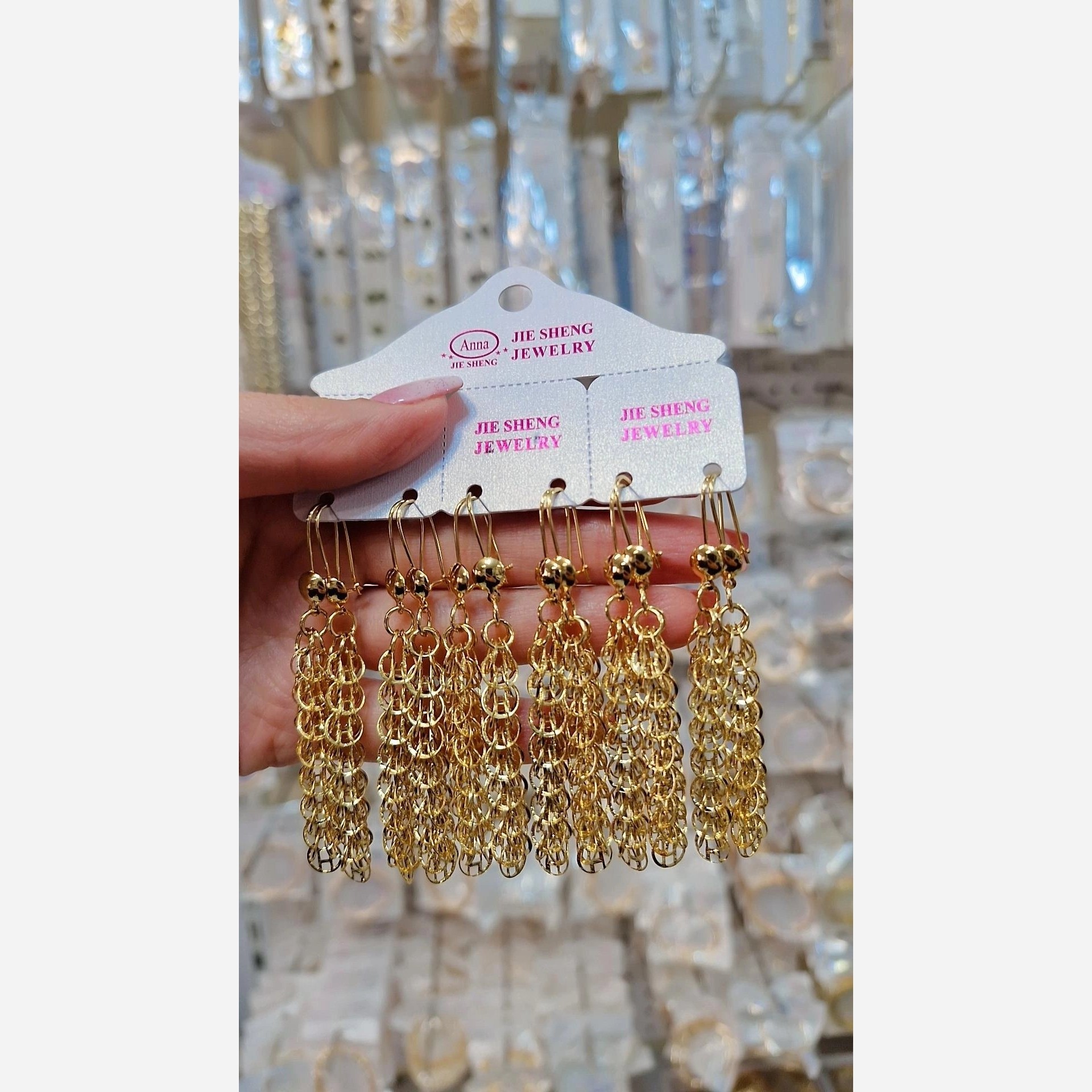 گوشواره ی  شیک رنگ ثابت طرح جدید