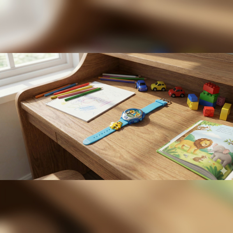 ساعت مچی دیجیتال بچگانه مدل اسپرت بند سیلیکونی ضد حساسیت طرح زنبورک