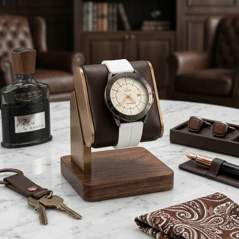 ساعت مچی عقربهای مردانه گِلِیم کوارتز مدل کلاسیک تاریخ شمار بند پیو قفل مگنتی کد G005