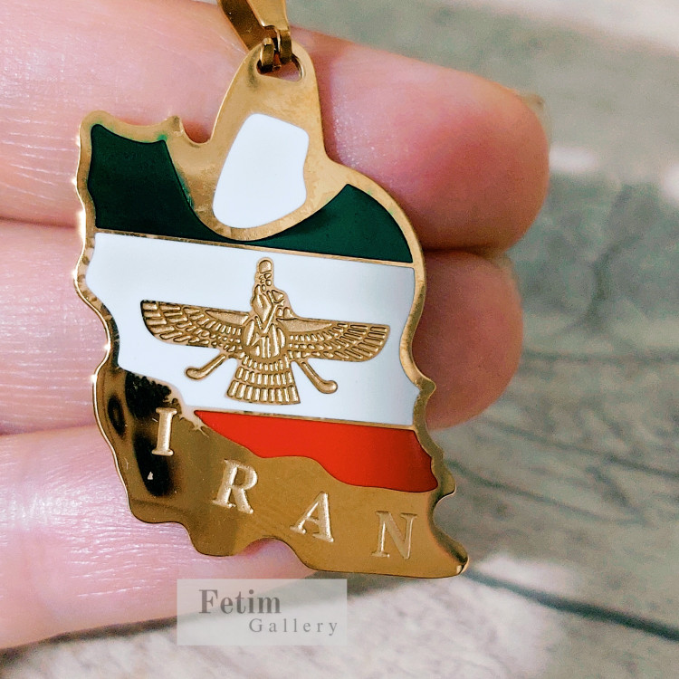 گردنبند ایران فروهراستیل رنگ ثابت ضد زنگ
