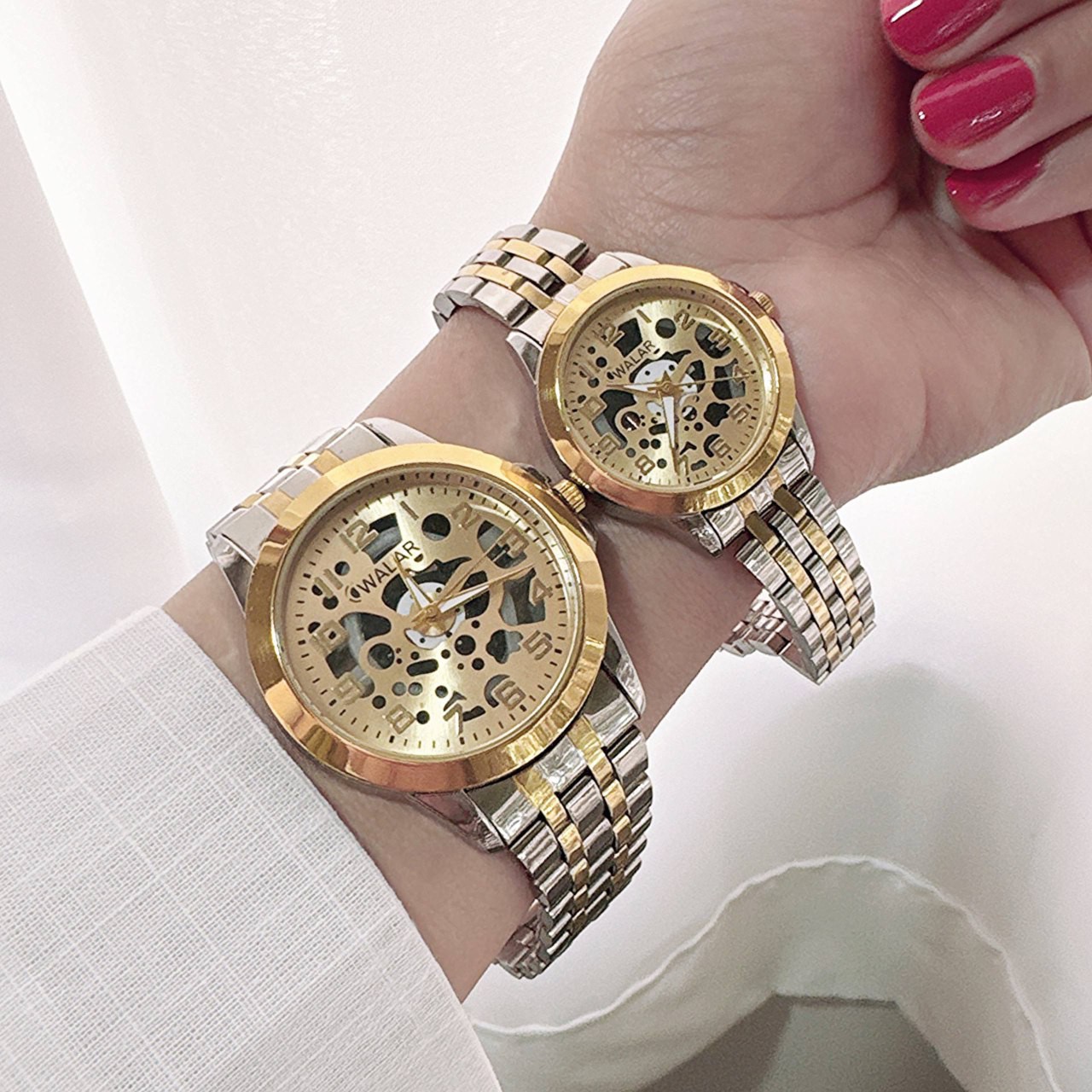 ساعت زنانه مارک WALAR طرح اتومات( قیمت تک زنانه درج شده)