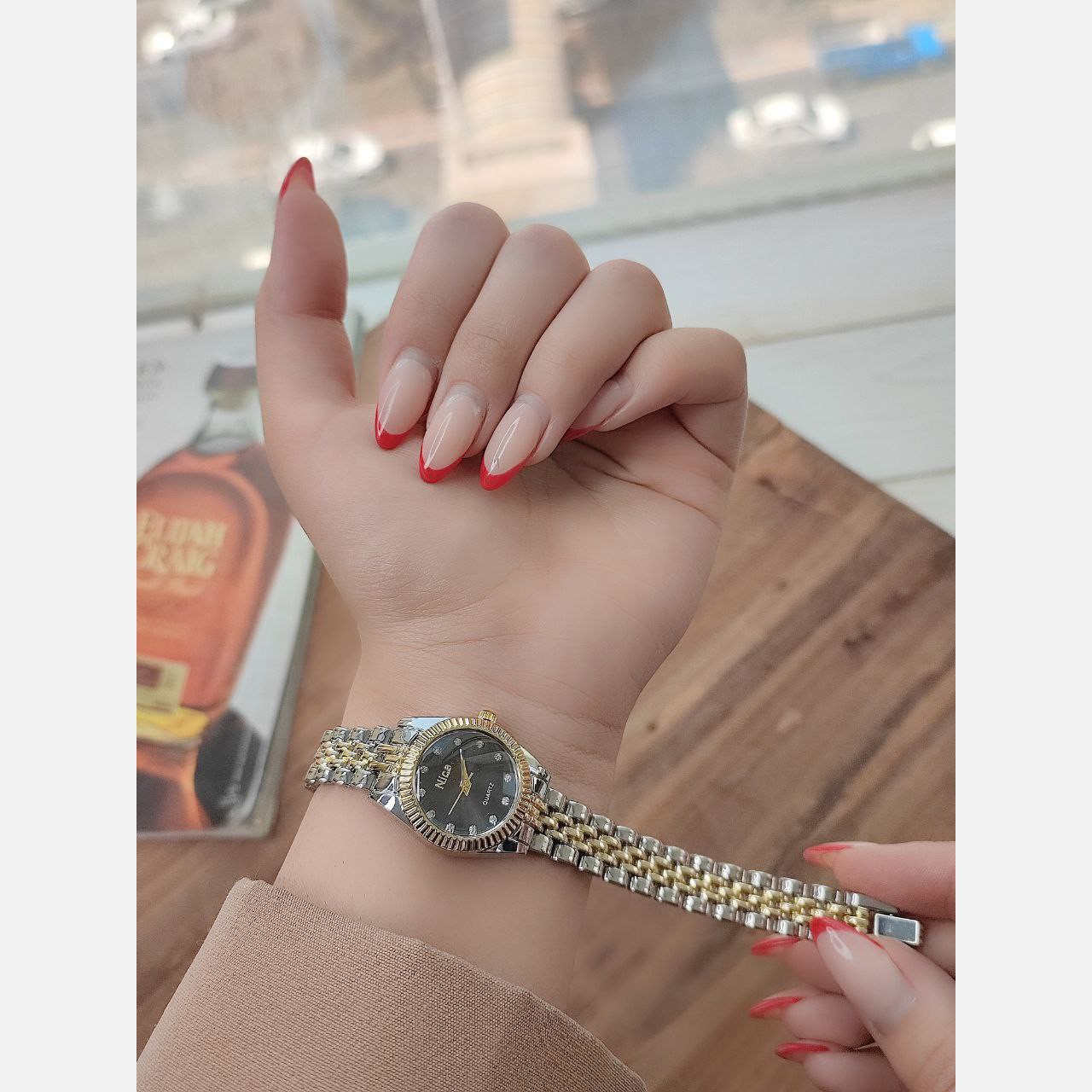 ساعت دخترانه و زنانه مارک niceطرح رولکس در چند طرح و رنگ صفحه