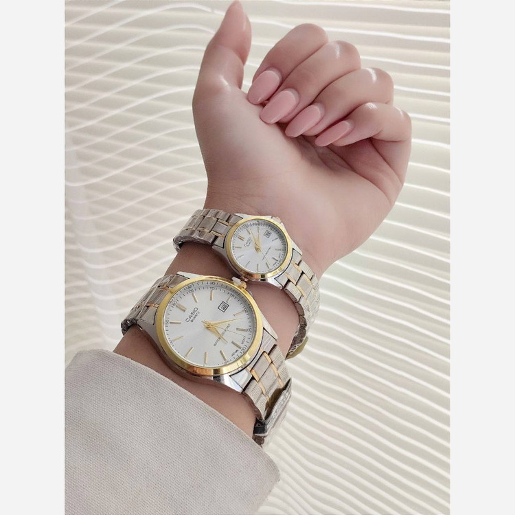 ساعت ست زنانه و مردانه مارک CASIO ضد آب موتور ژاپن