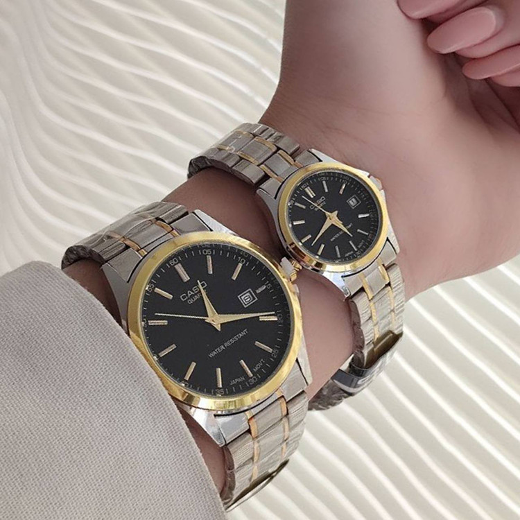 ساعت ست زنانه و مردانه مارک CASIO ضد آب موتور ژاپن