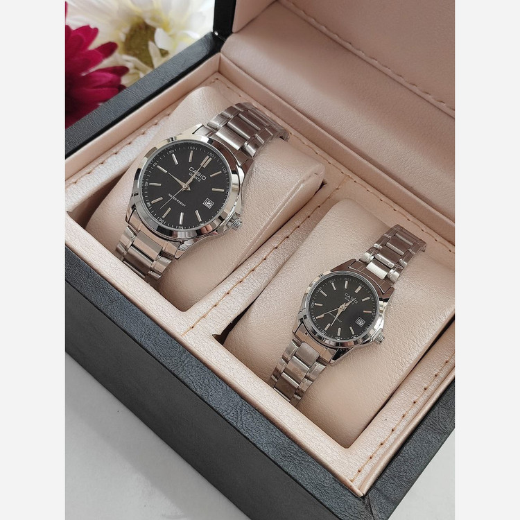 ساعت ست زنانه و مردانه مارک CASIO ضد آب موتور ژاپن