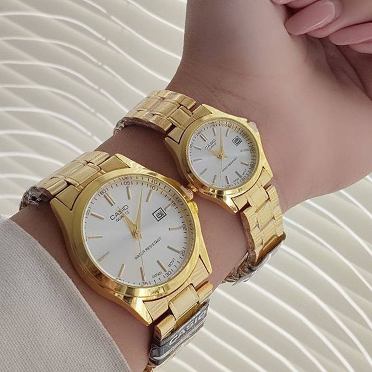 ساعت ست زنانه و مردانه مارک CASIO ضد آب موتور ژاپن