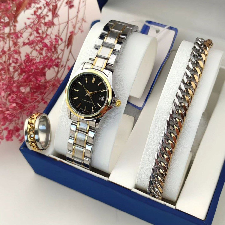 ساعت زنانه و دخترانه CASIO درجه A با دستبند کارتیر و حلقه