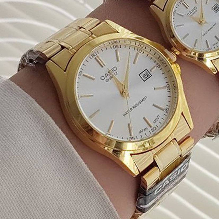 ساعت مردانه یا زنانه تک مارک CASIO تاریخدار موتور ژاپن ضد آب