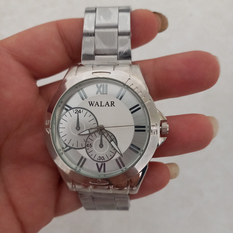 ست ساعت و انگشتر و گردنبند مردانه ساعت ضدآب مارک WALAR کد 31904