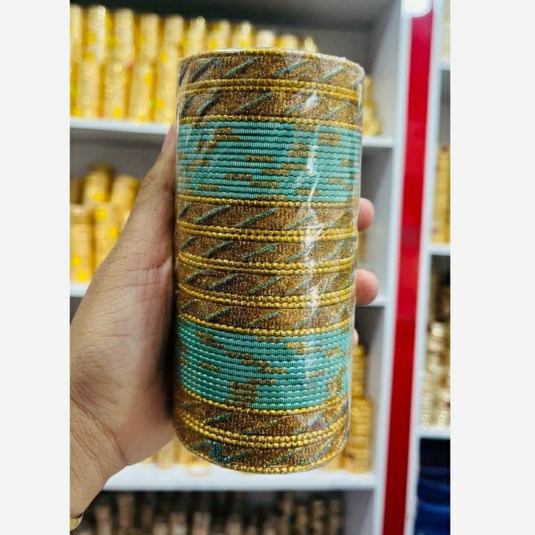 النگو هندی رنگی النگو رنگی 48 عددی جنس فلز آلومینیوم النگو زنانه النگو دخترانه