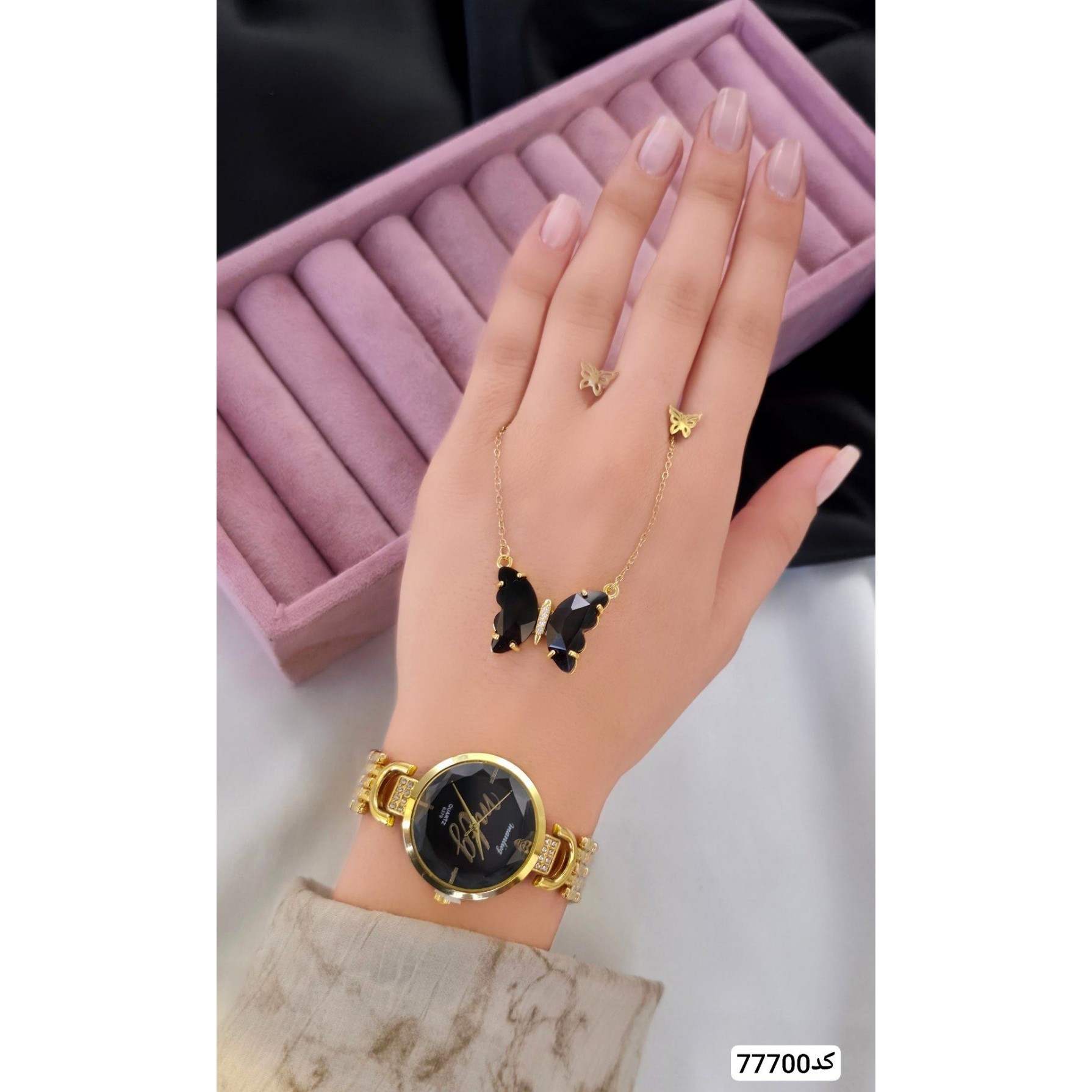 ست دخترانه ساعت و گردنبند ست کادویی