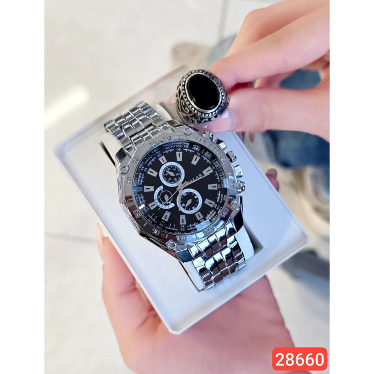 ست مردانه ساعت و دستبند کد 695