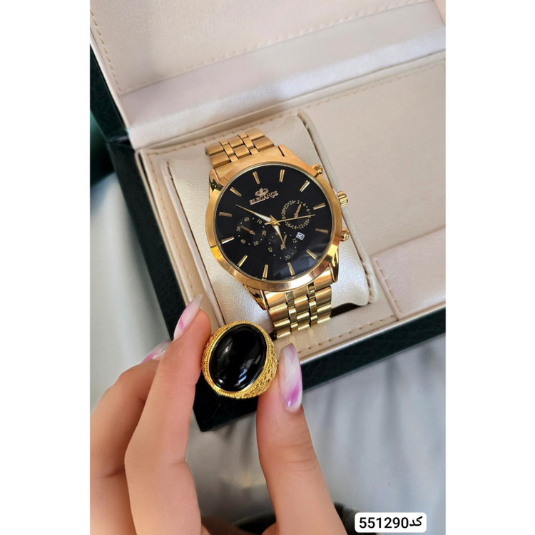 ست کادویی مردانه ساعت و انگشتر کد 129