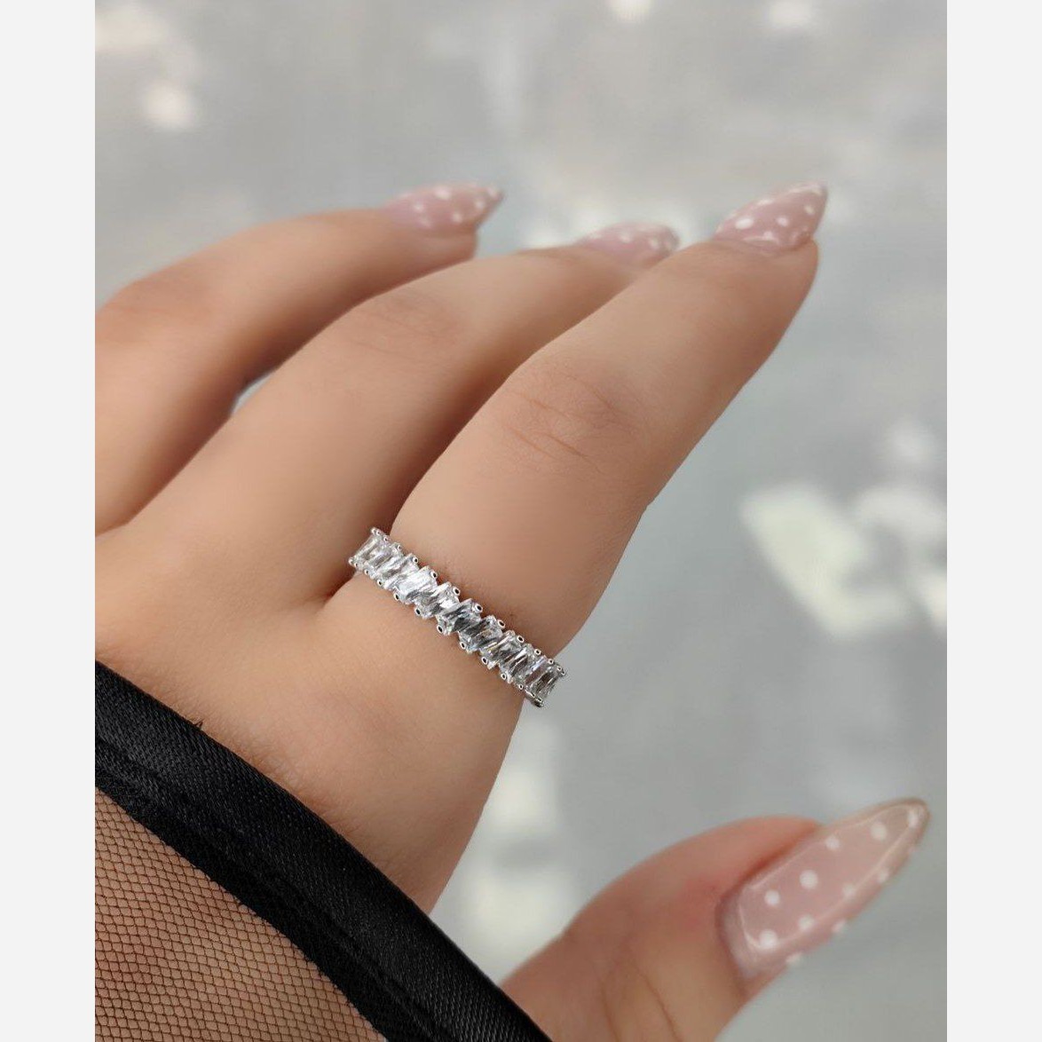 انگشتر زنانه و دخترانه ژوپینگ کد 485 نقره ای و 515 طلایی