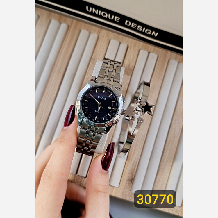 ست دخترانه ست کادویی ساعت و بنگل کد 77