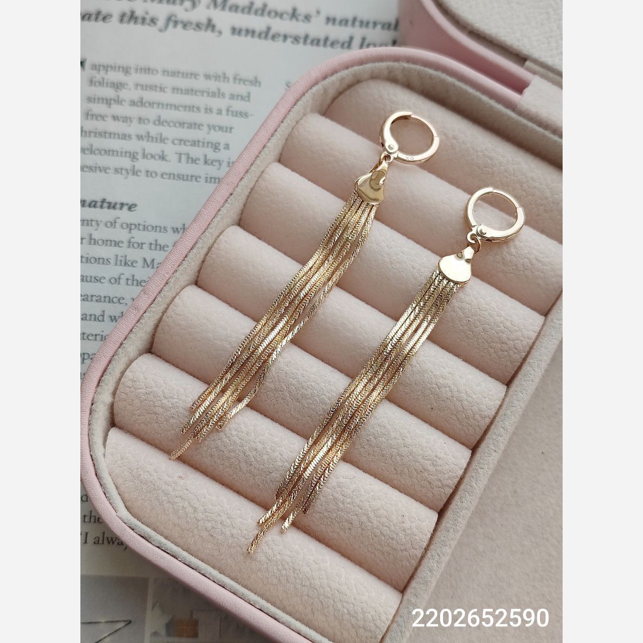 گوشواره ژوپینگ آویز زنانه کد 378 جدید