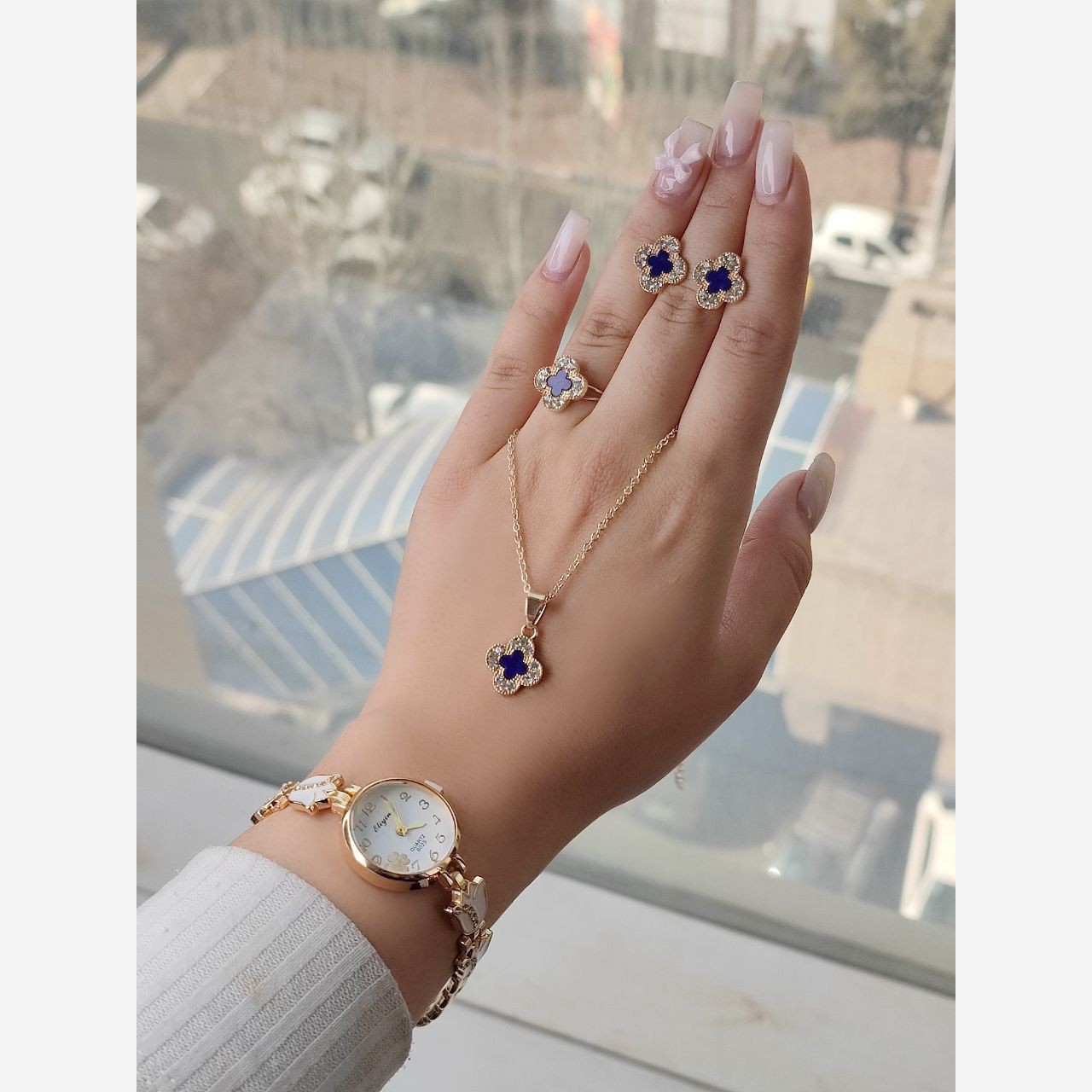 ست دخترانه ست کادویی ساعت و کد 745 حدید