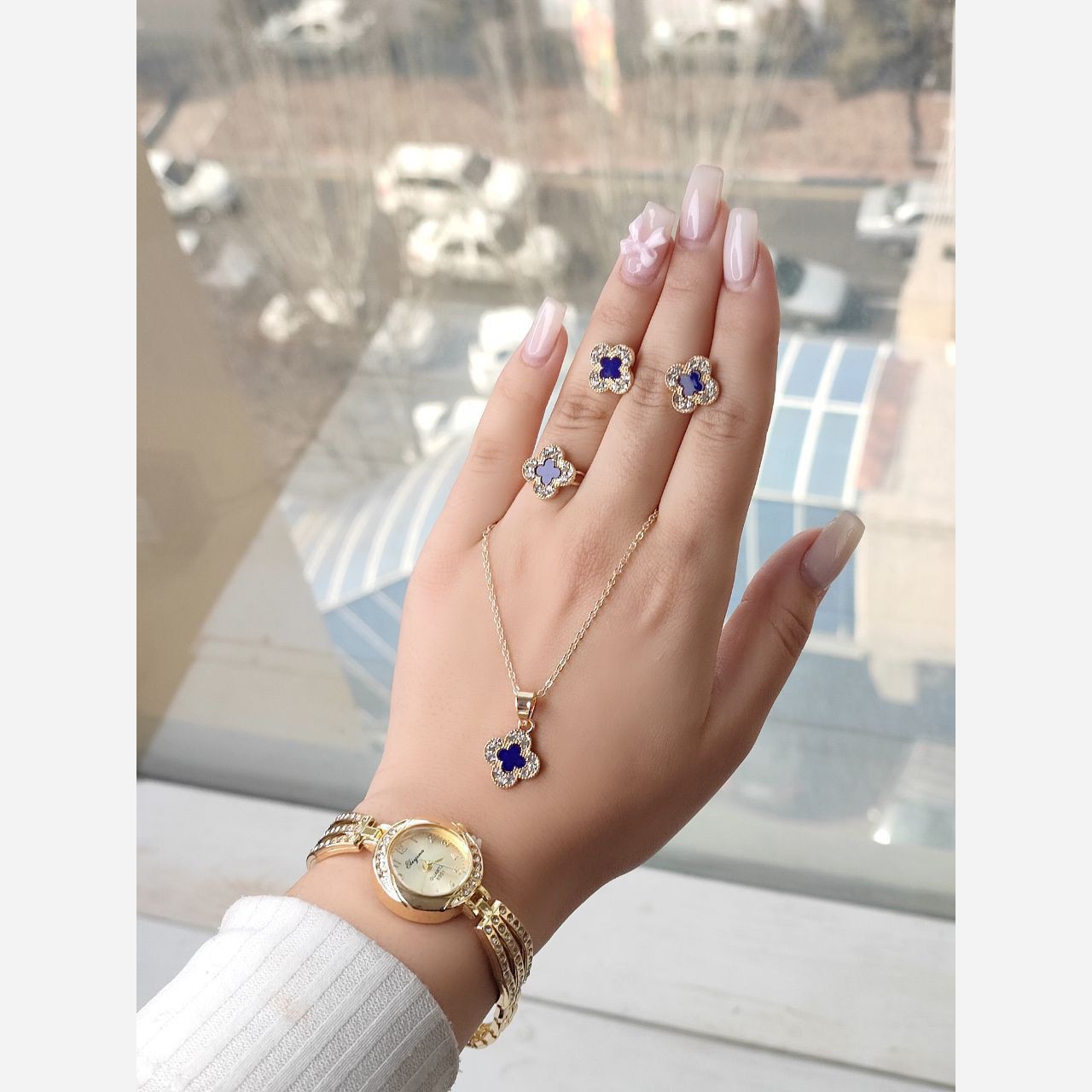 ست دخترانه ست کادویی ساعت و کد 745 حدید