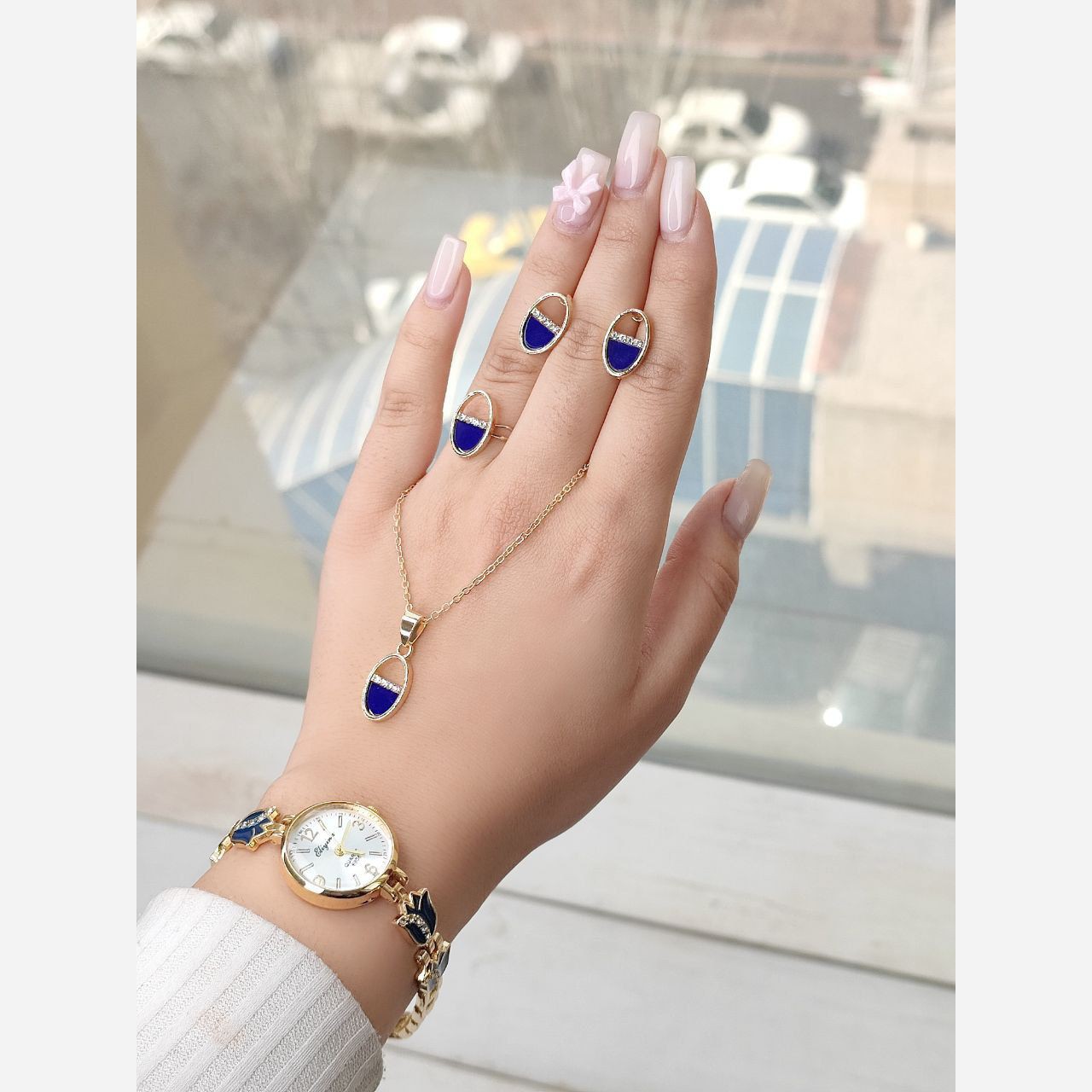 ست دخترانه ست کادویی ساعت و کد 745 حدید