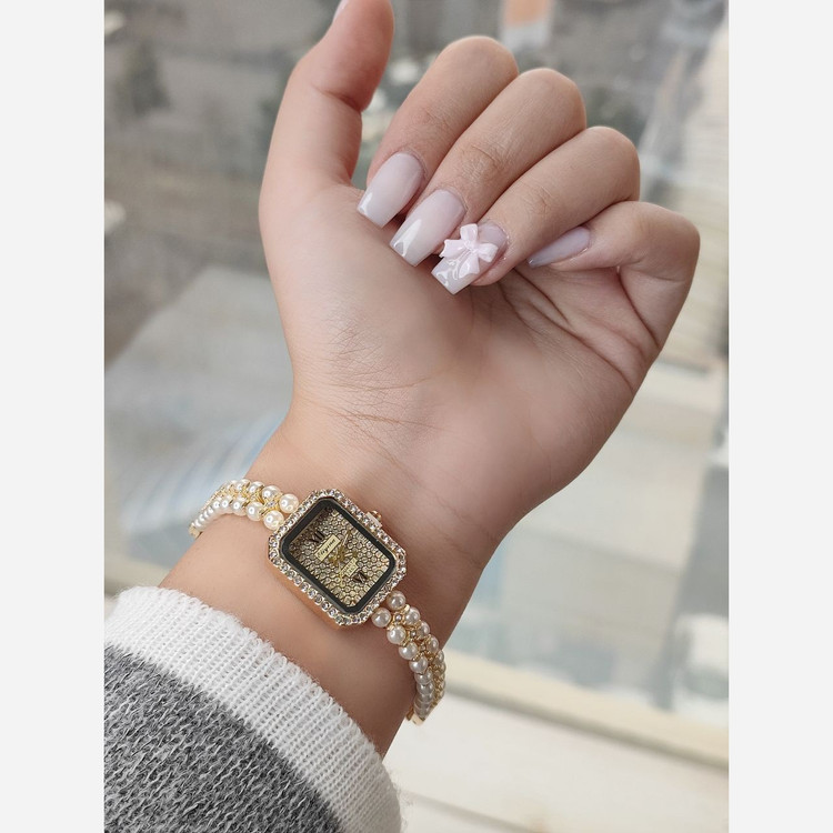 ساعت مچی دخترانه و زنانه مرواریدی کد55جدید