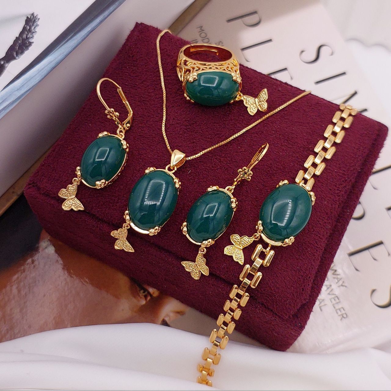 سرویس زنانه سنگ دار ست کامل کد57جدید