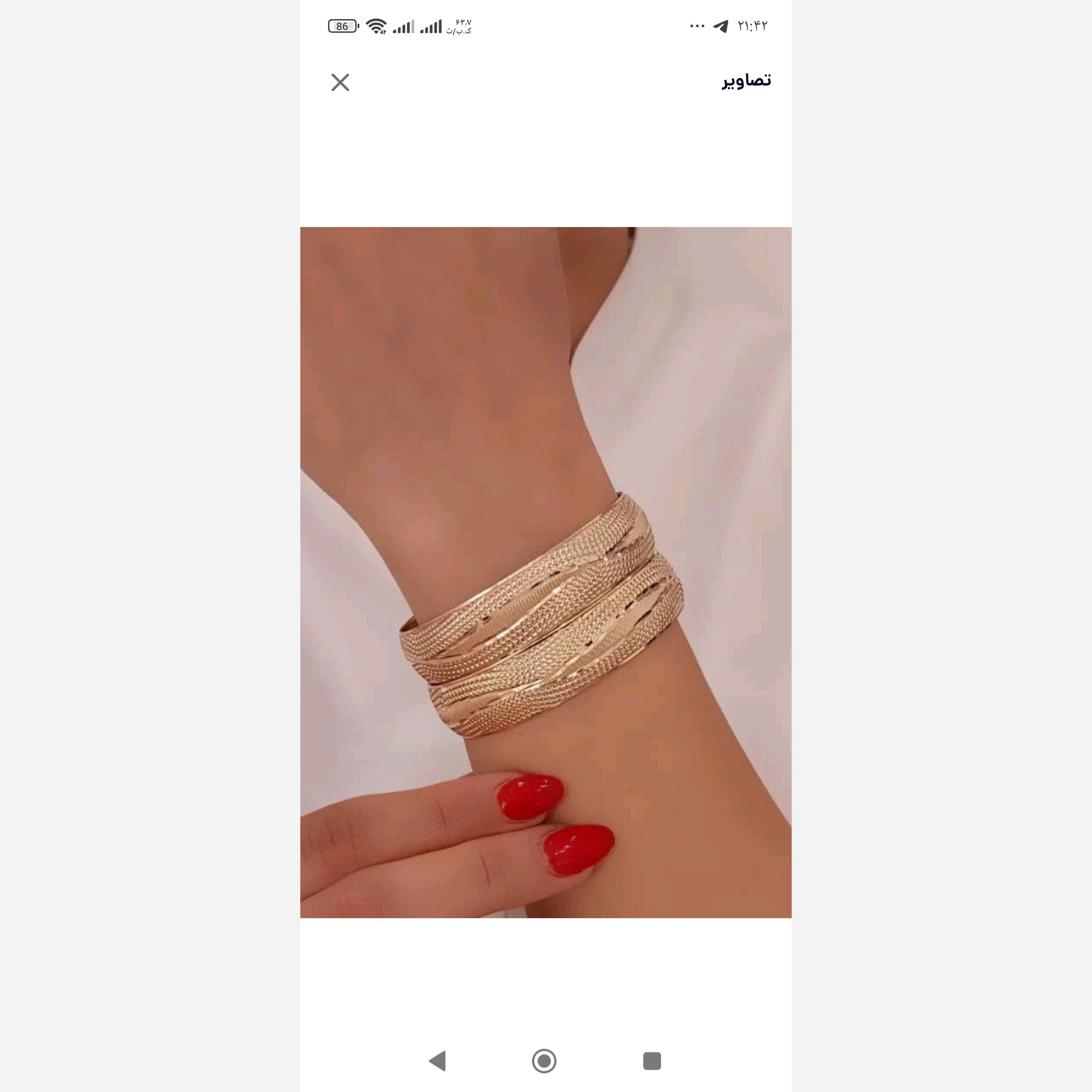 النگو طلا روس رنگ ثابت دوام بالا نسبت به مواد شوینده شیک و زیبا کد 33 ع جدیدقطر یک ونیم سایز بندی یک تا چهار داره