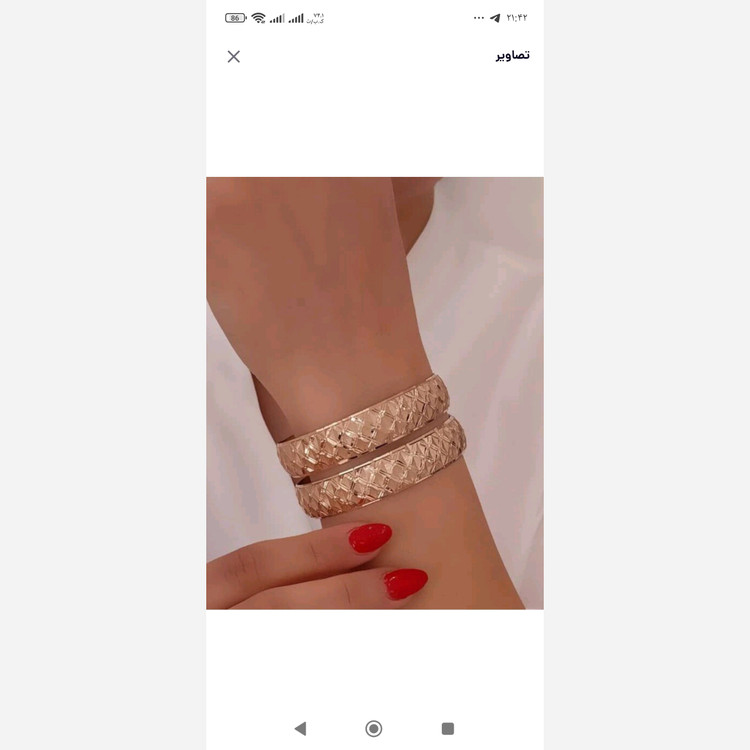 النگو طلا روس رنگ ثابت دوام بالا نسبت به مواد شوینده شیک و زیبا کد 33 ع جدیدقطر یک ونیم سایز بندی یک تا چهار داره