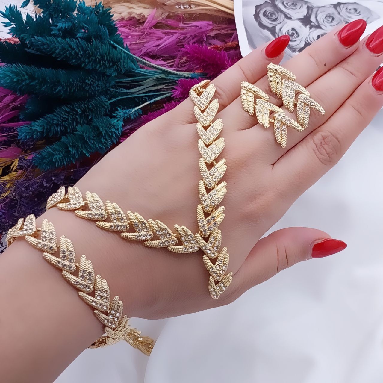 سرویس زنانه ست شیک و مجلسی رنگ ثابت دوام رنگ بالا بالا کد 66جدید